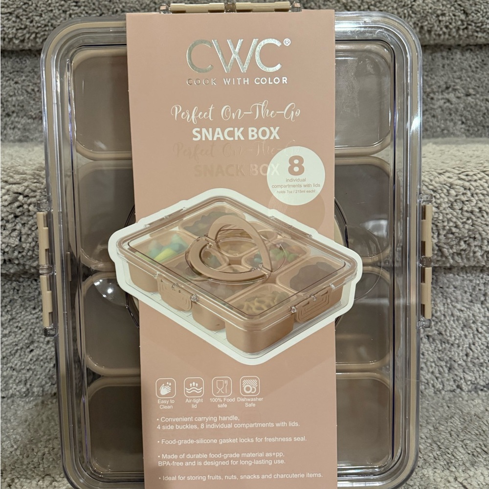 CWC Tan Snack Box with Compartments
